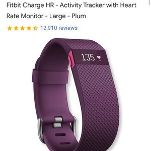 Fitbit charge HR plum color size small